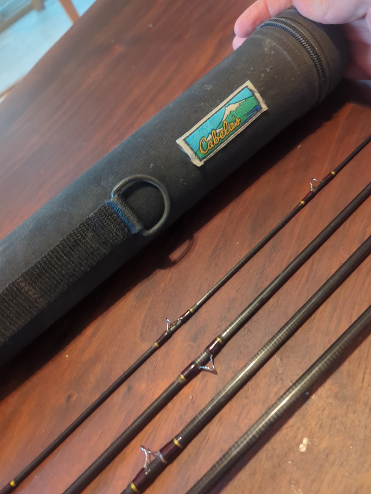 Cabela’s Wind River Wrf9 9 Ft Fishing Pole Five Wt Line With Case
