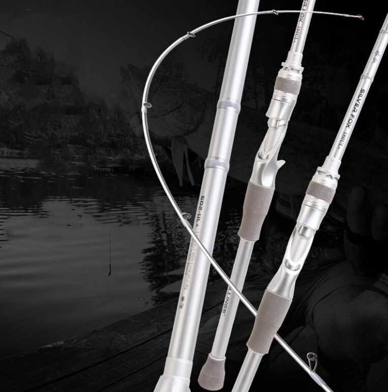 Fishing Rod 6ft/1.8M Casting Spinning Rod Carbon Fiber Rod 2 Section Lure Pole