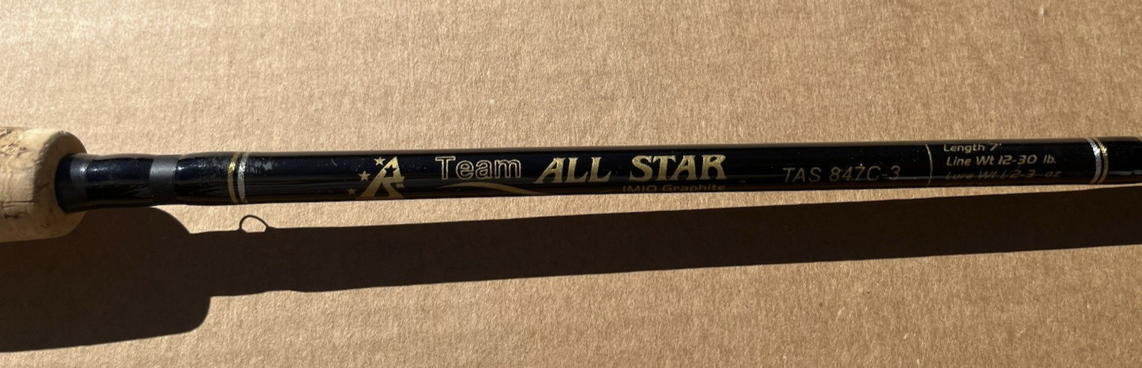 Vintage All Star IM 10 TAS 847C-3 12-30 line wt. 1/2-3 oz 7ft. Fast Hvy. 3pc.