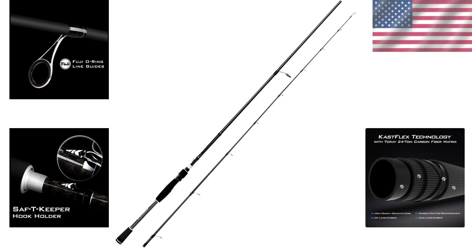 Perigee II Carbon Fiber Rod – Moderate Fast Action