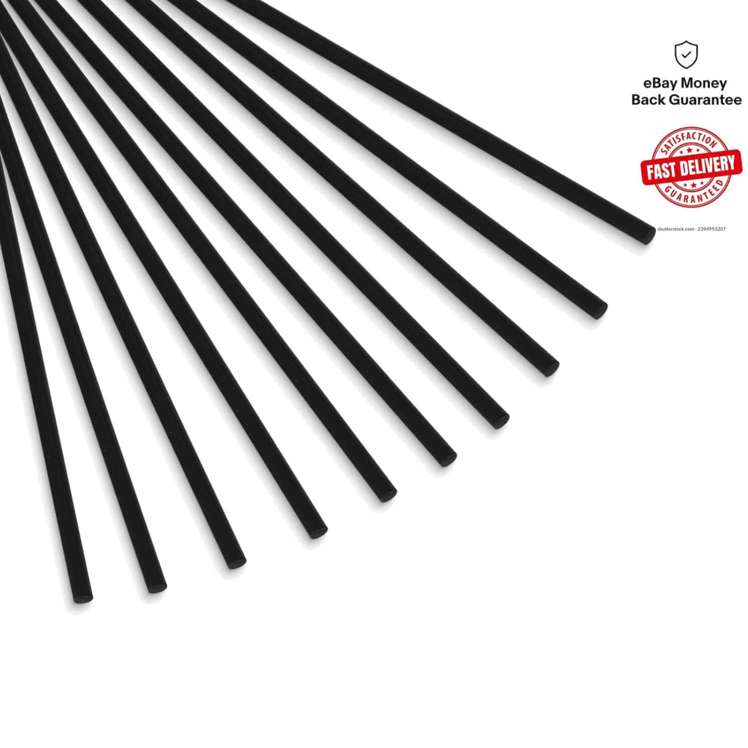 Strong & Lightweight Carbon Fiber Rods 3x420mm – Ideal for RC Projects 10 Pcs