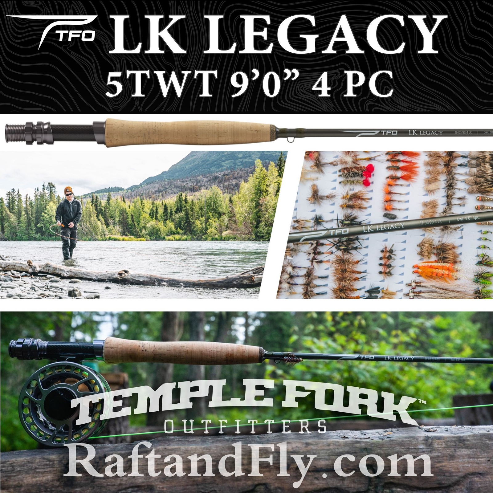 TFO LK Legacy 5wt 9’0″ Saltwater Fly Rod – Lifetime Warranty | FREE SHIPPING