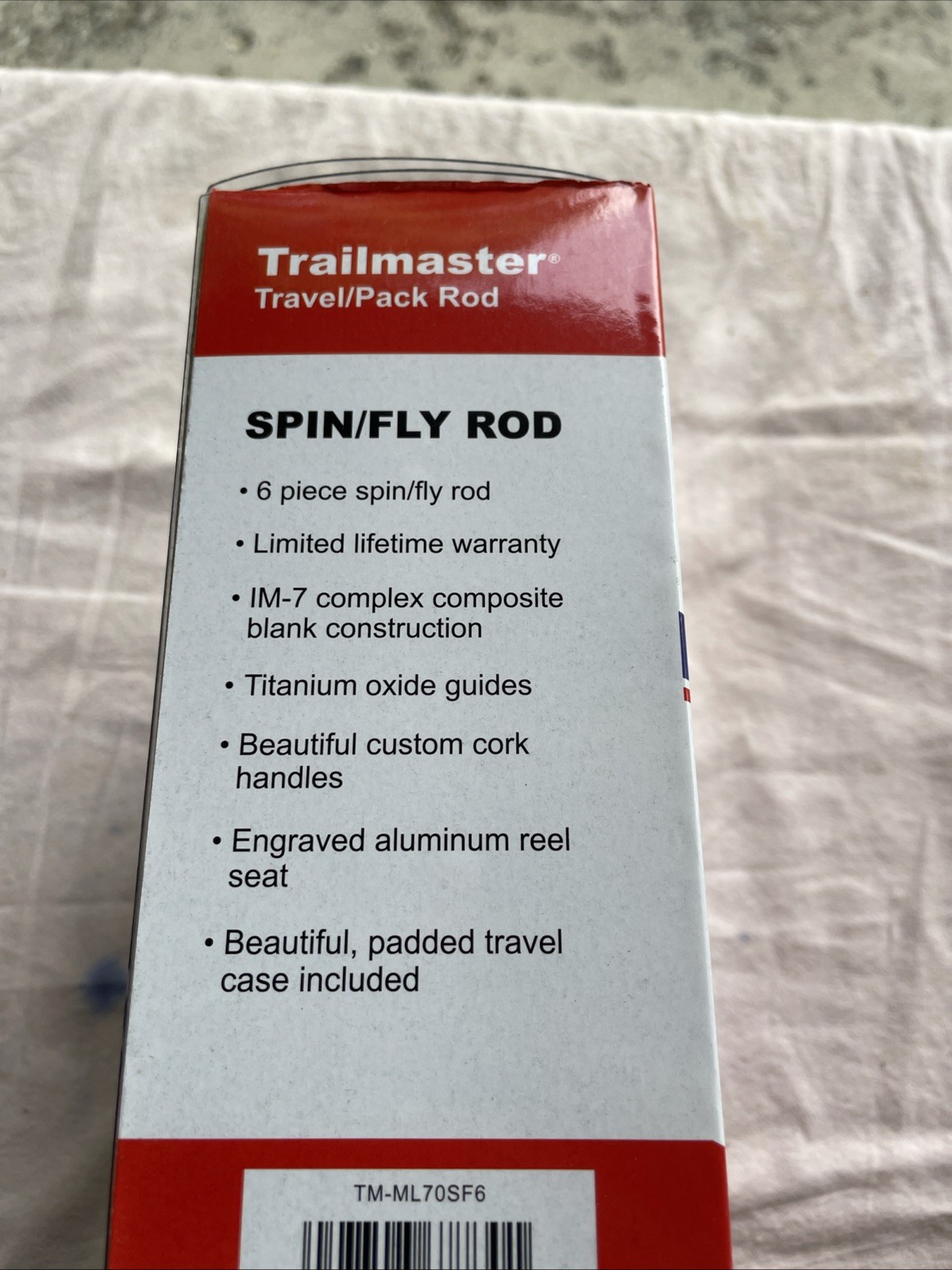 NEW Eagle Claw Trailmaster 7’ Spin Fly Travel Rod Multi Piece Pack Pole Case NIB