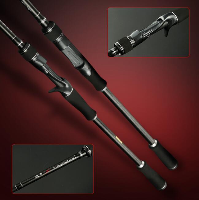 MH+H Double Tips Fishing Rod 30T Carbon Fiber Spinning Casting Rod 1.83m Lure