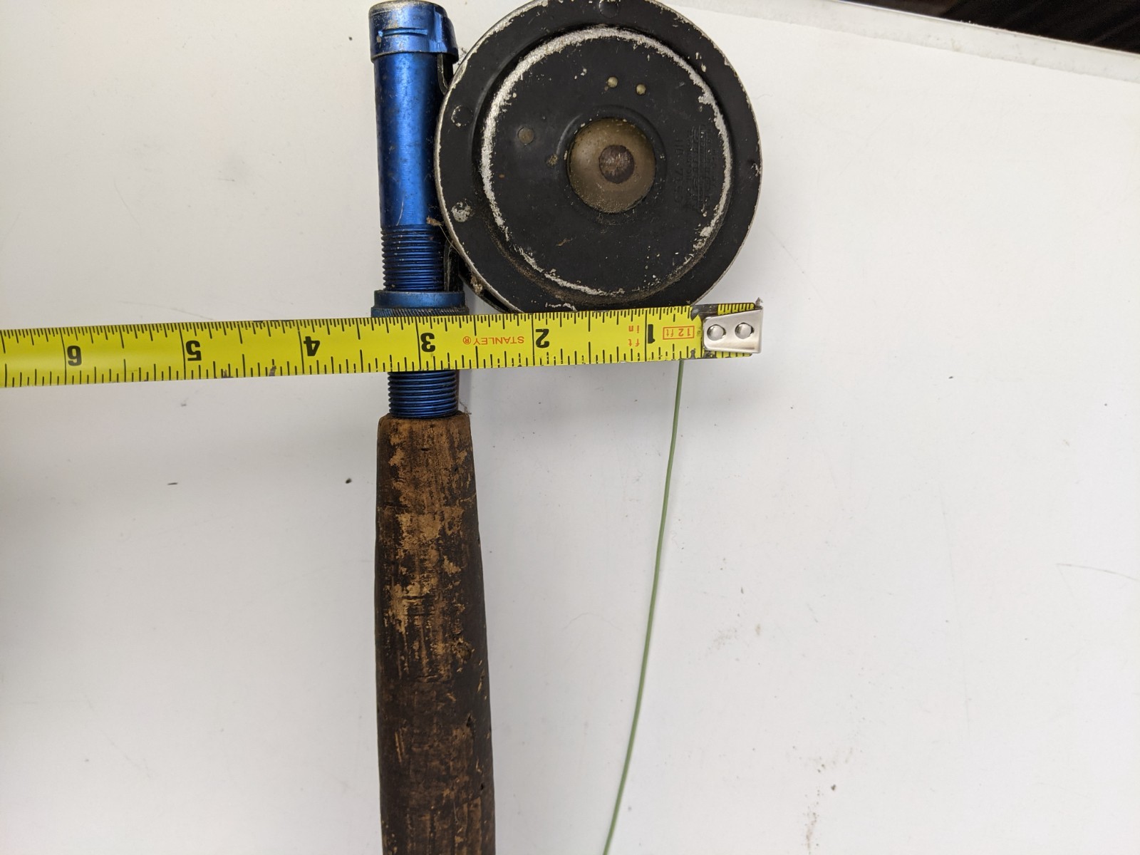 VTG Sears Roebuck JC Higgins 2pc Fiber Glass Fishing Pole Rod & Union Reel