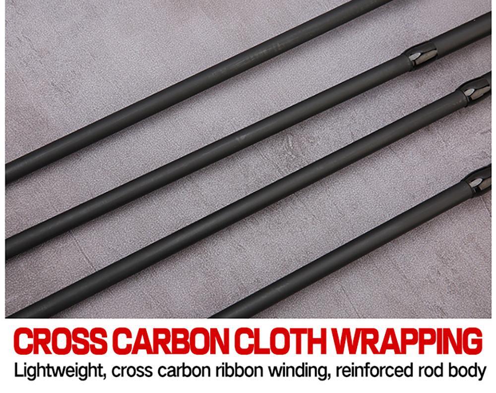 Ultra-Light Fishing Rod Carbon Fiber Spinning Casting Pole Handle Telescopic Sea