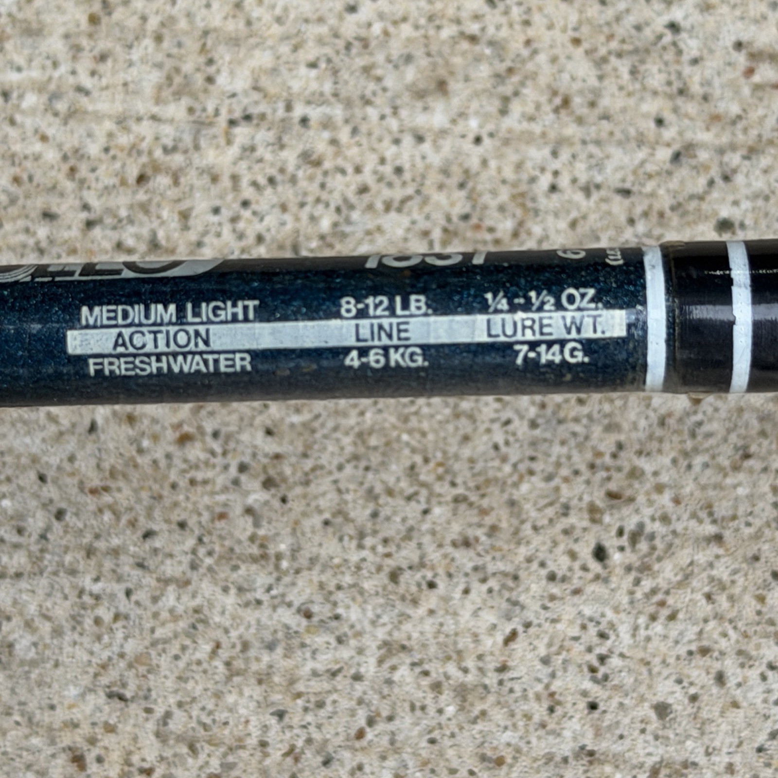 Vintage Daiwa APOLLO 1831 Graphite Rod Ultra Light 6 ft 2 Pc Rod Fishing Blue