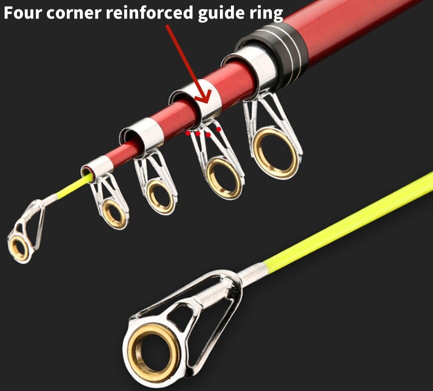 Telescopic Spinning Fishing Rod Travel Pole Lure Rod 2.1M 2.4M 2.7M 3M 3.6M Rods