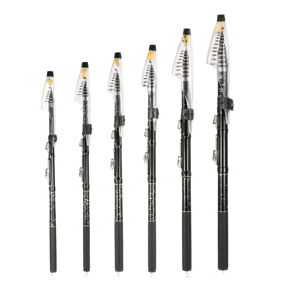 High-tensile 2.4m Carp Fishing Rod Carbon Retractable Rod Tackle O1V2