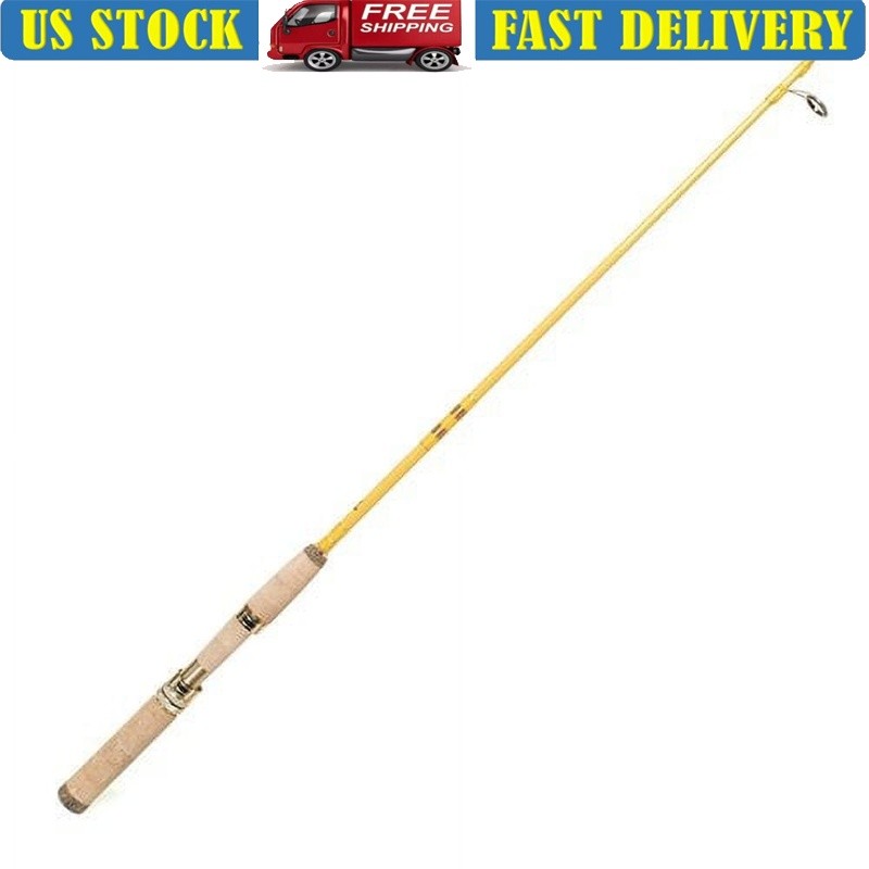 Featherlight 2-Piece Spinning Rod Lightweight Fiberglass Freshwater Fishing New