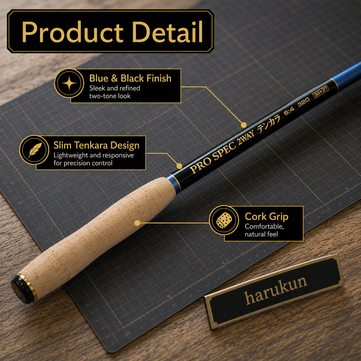 Uzaki Nissin PRO SPEC 2 WAY Tenkara 6:4 Action 320 Tenkara Rod New