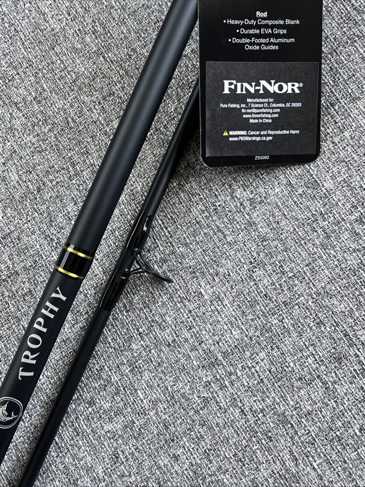 Fin-Nor Trophy™ Spinning Rod 7’ – 2 Piece Fishing Pole – UP TO 25% OFF!