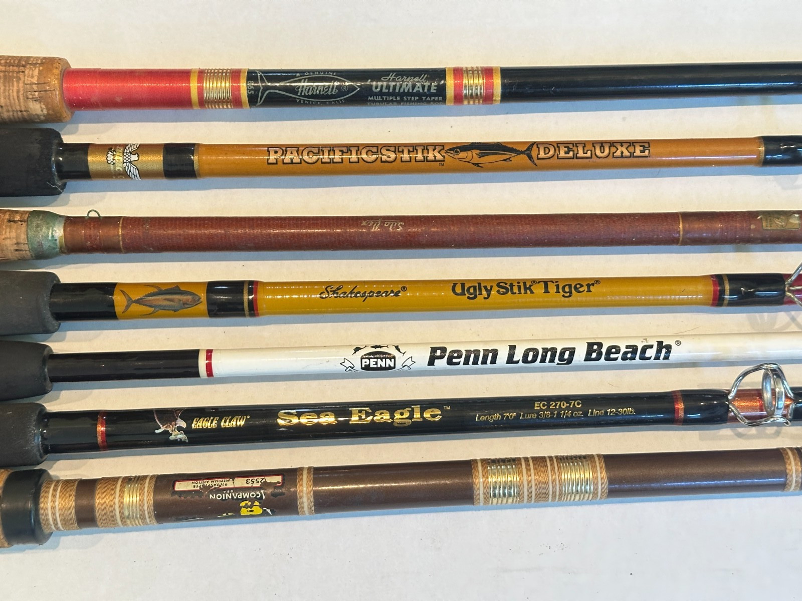 Harnell Fenwick Penn Shakespeare Sila-Flex Garcia Spinning Fishing Rods