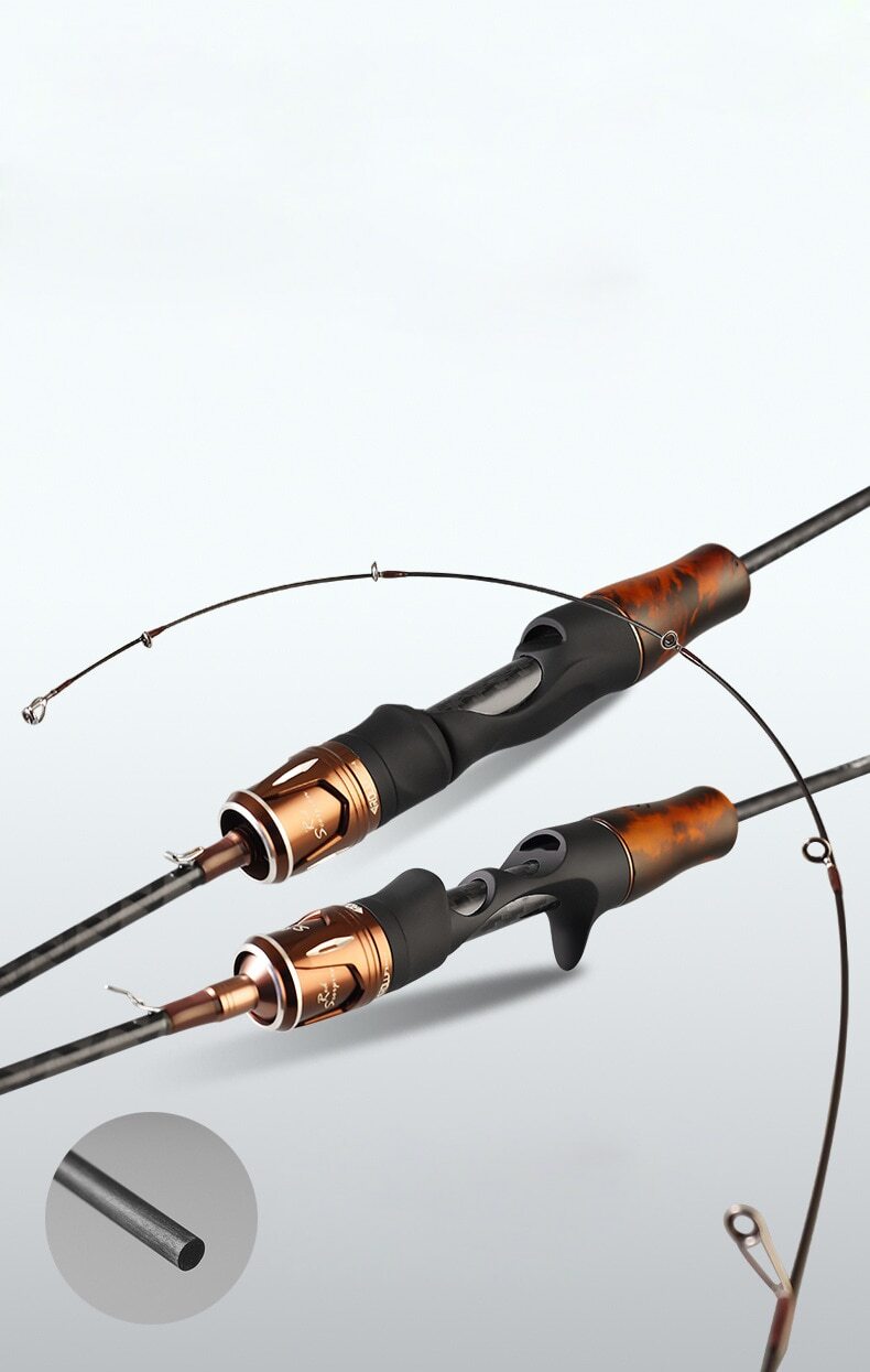 Fishing Rod Carbon Fiber Spinning Casting Fast Action Rod Ultra Light Sensitivit