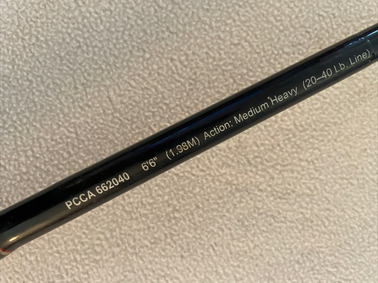 Pflueger Contender Med/Heavy Spinning Fishing Rod PCCA662040 6’6” Rod 1 piece