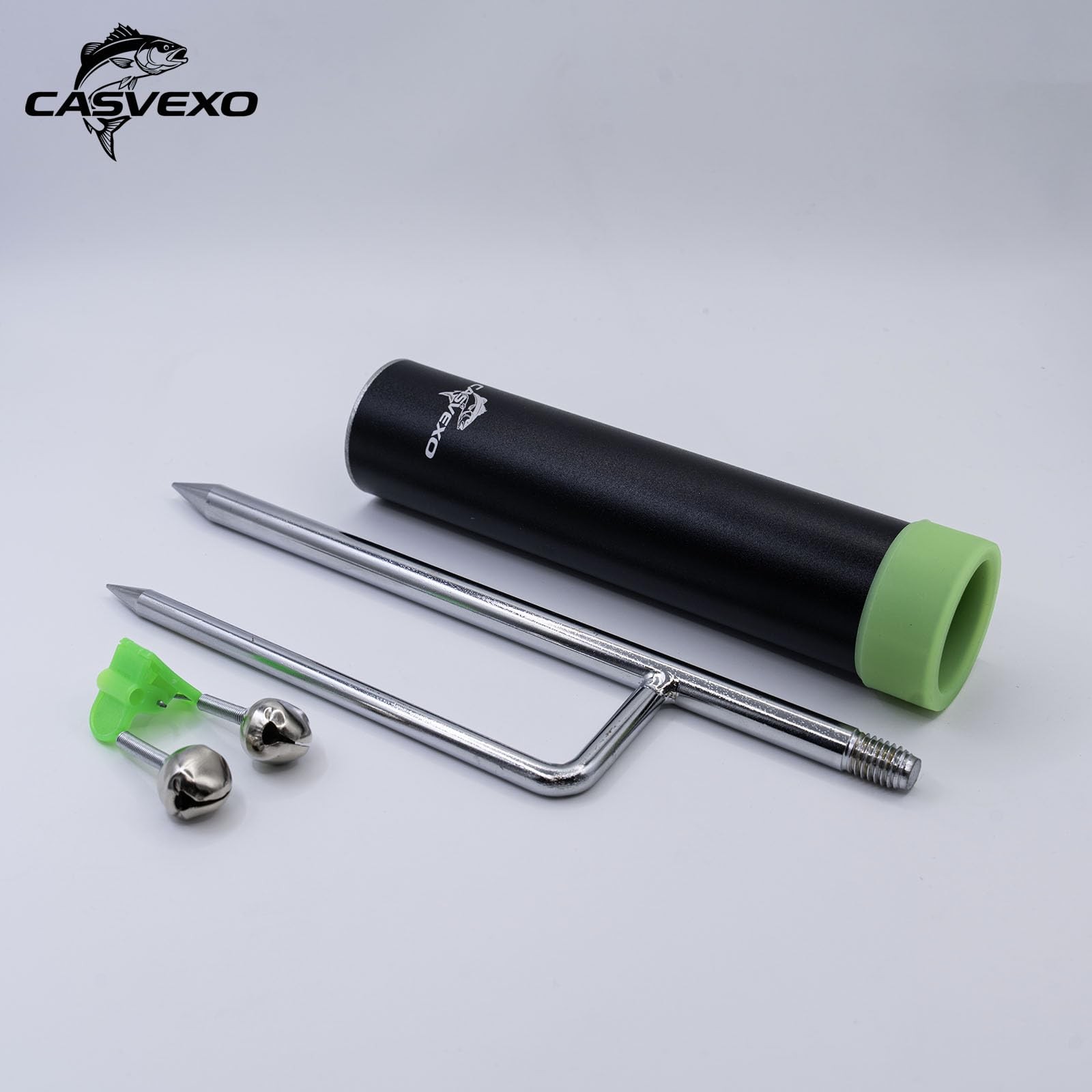 Casvexo Fishing Pole Holder 2 Pack Aluminum Fishing Rod Holder For Ground Rod
