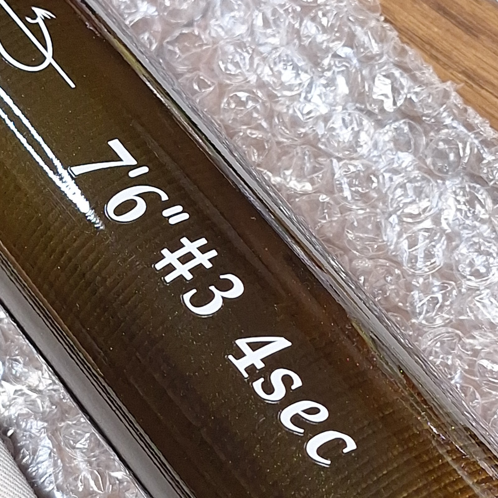 V-Feather Premium 7 ft 6 in 3 wt 4 Piece Fly Rod Full Cork Portable Tube Sock