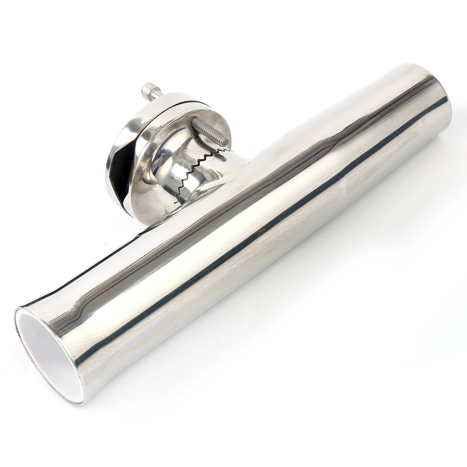 Amarine Made 2Pcs Fishing Rod Holder Stainless Tournament Style Clamp On Rod