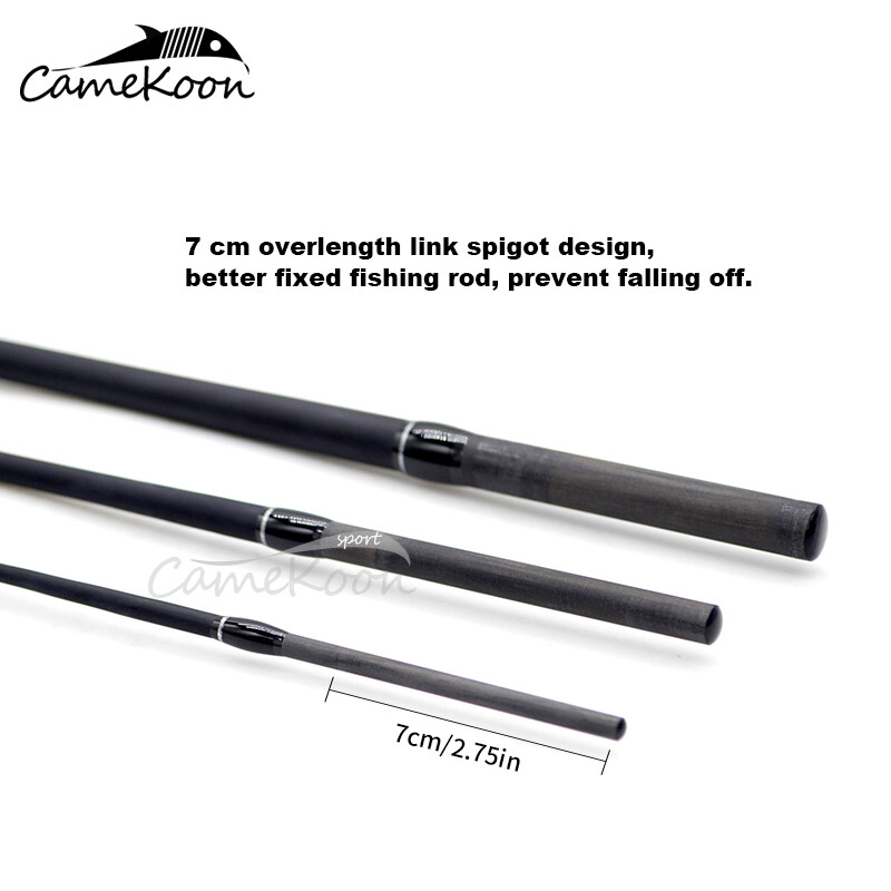 CAMEKOON Casting & Spinning Fishing Rod Ultralight Carbon Fiber 4-Pcs Lure Pole