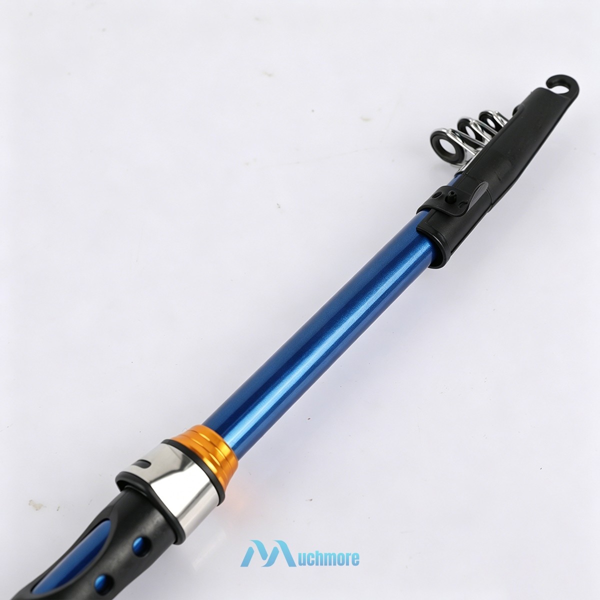 2.1m Heavy Duty Telescopic Fishing Rod Collapsible Fishing Spinning Pole Blue