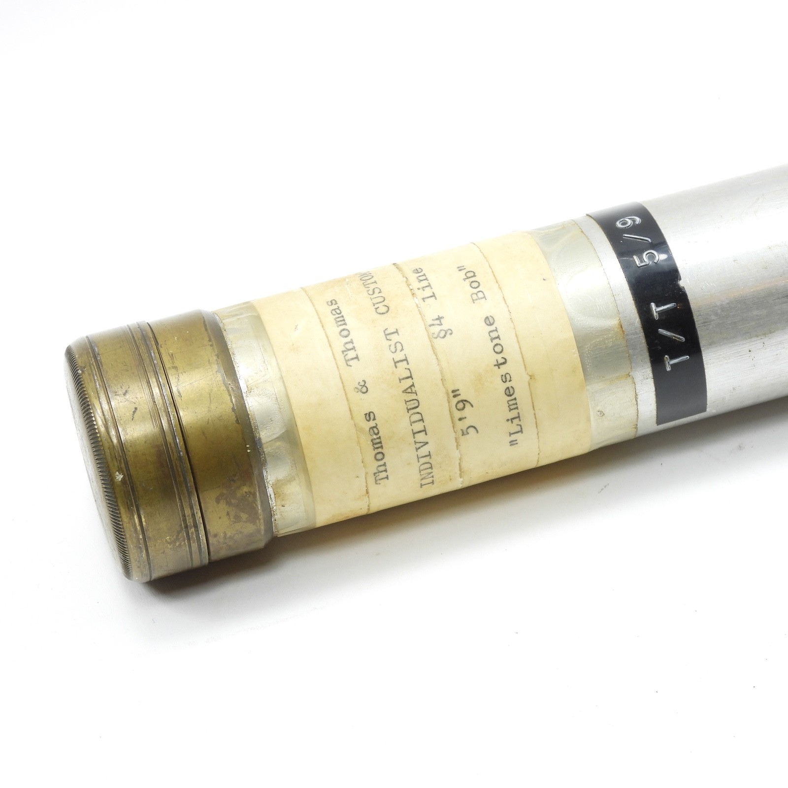Thomas & Thomas Brass Capped Bamboo Fly Rod Tube. 36”.
