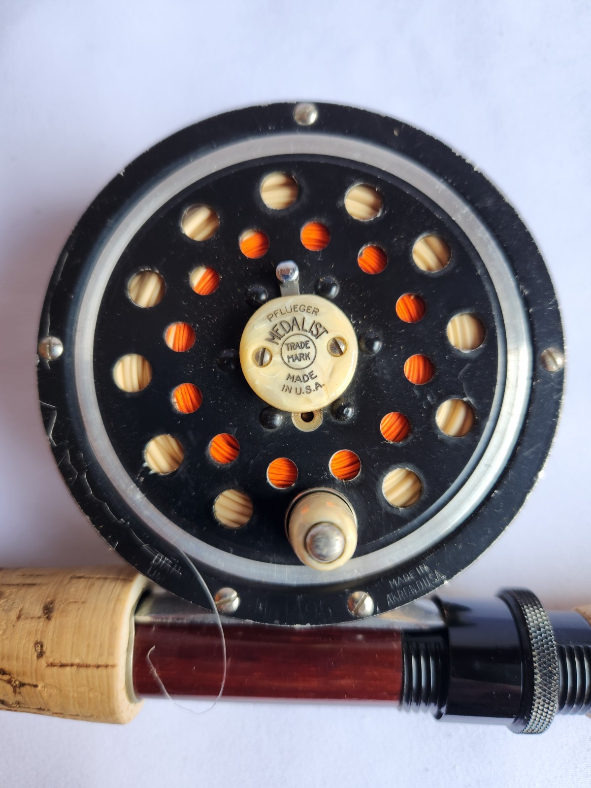 Vintage G Loomis IM6 Graphite F1149 9WT Fly Rod Pflueger Medalist USA