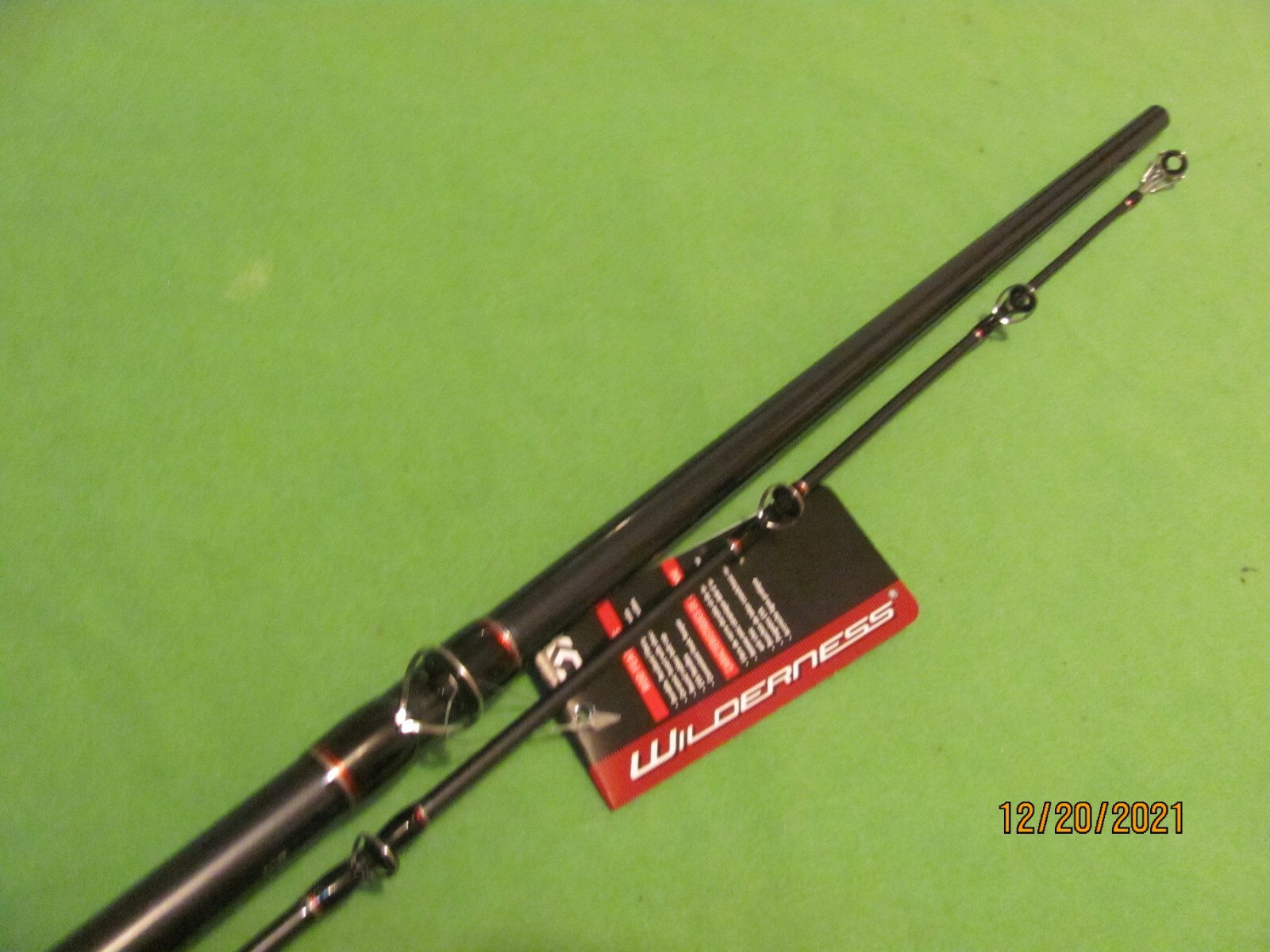 1) Daiwa Wilderness 8′ 6″ Medium Action 2 Piece Downrigger Trolling Rod