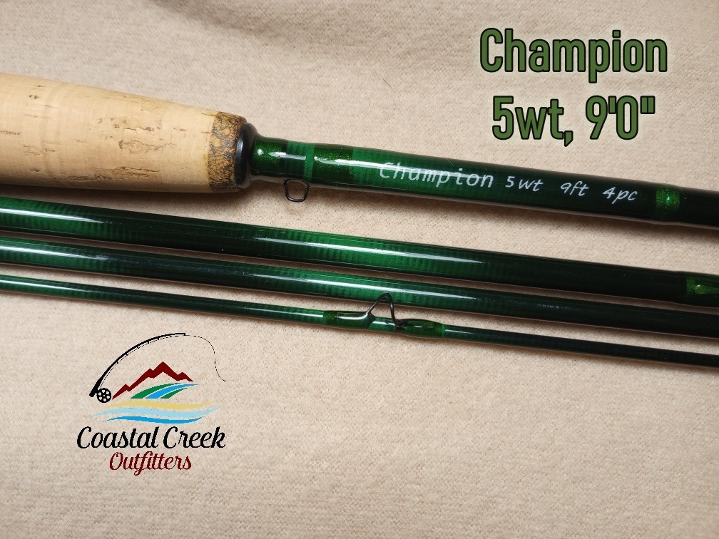 Coastal Creek Outfitters Champion Fly Rod 5 Weight, 9 foot, Black Hardware