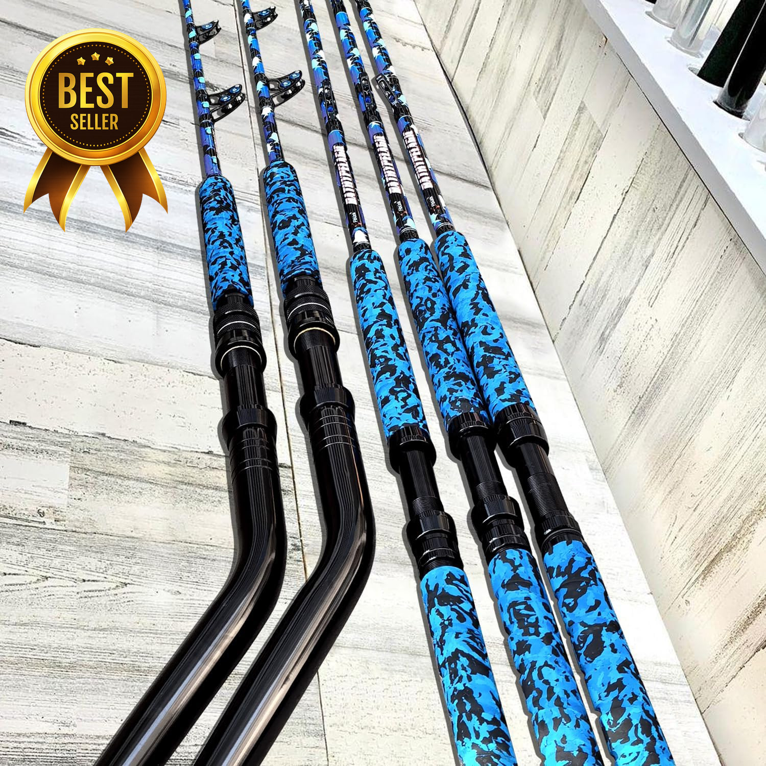 Saltwater Offshore Trolling Rod Big Game Deep Sea Fishing Pole