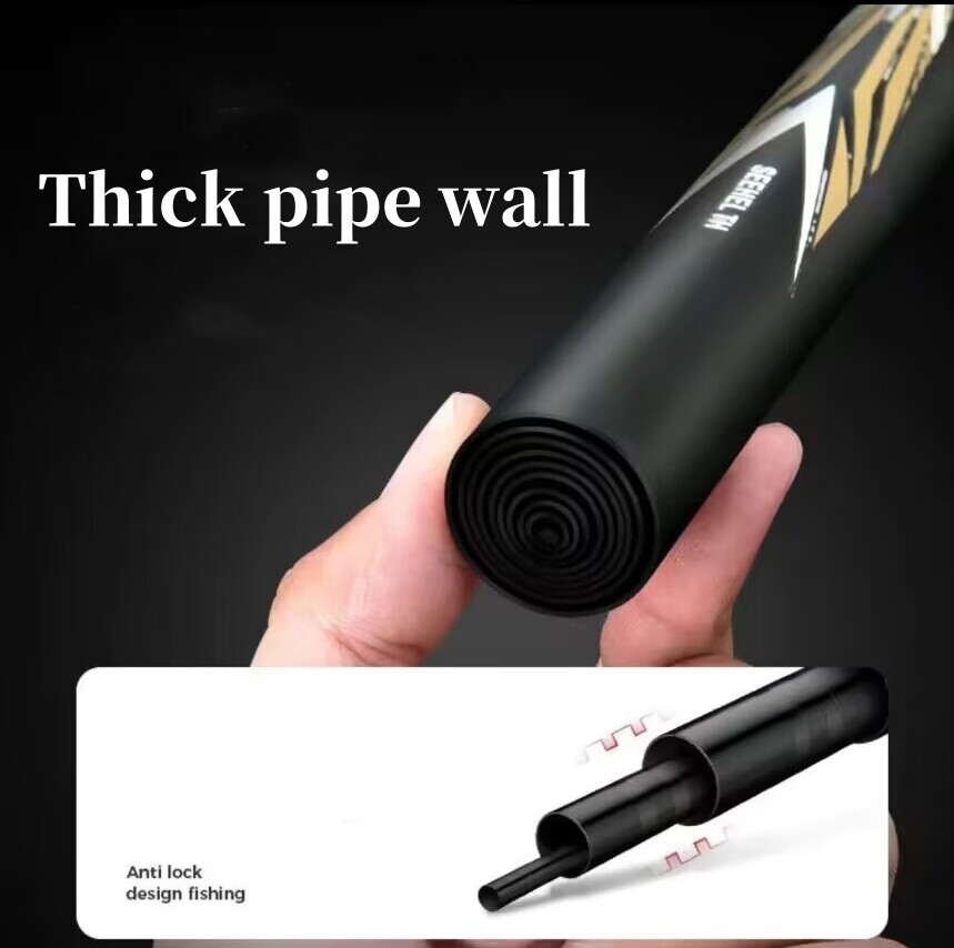 Carbon Fiber Fishing Rod Telescopic Ultra-light 3.6m 4.5m 5.4m 8m 9m Stream Rods