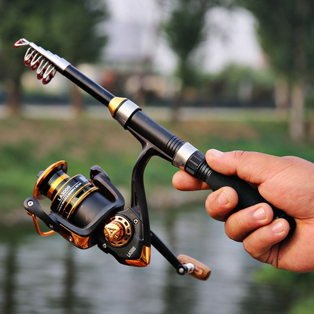 1.0-2.30M Telescopic Small Foldable Fishing Rod for Saltwater and Freshwater