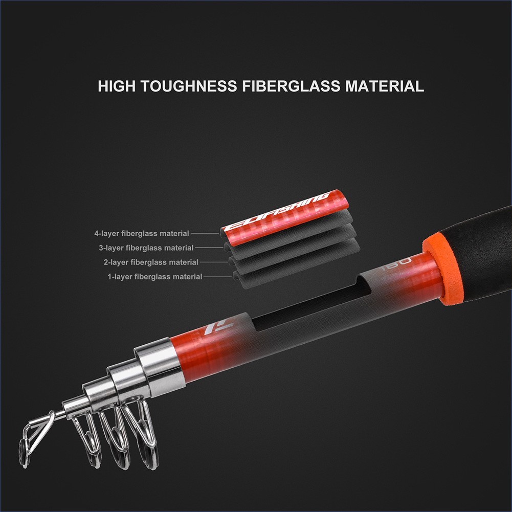 1pc telescopic fishing rod with excellent durability and easy handling