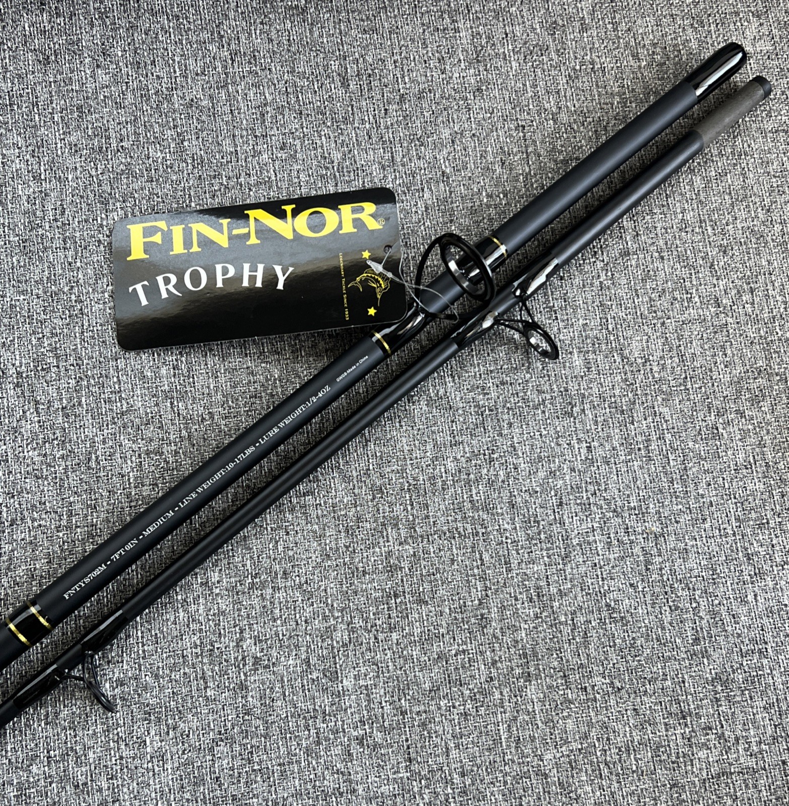 Fin-Nor Trophy™ Spinning Rod 7’ – 2 Piece Fishing Pole – UP TO 25% OFF!