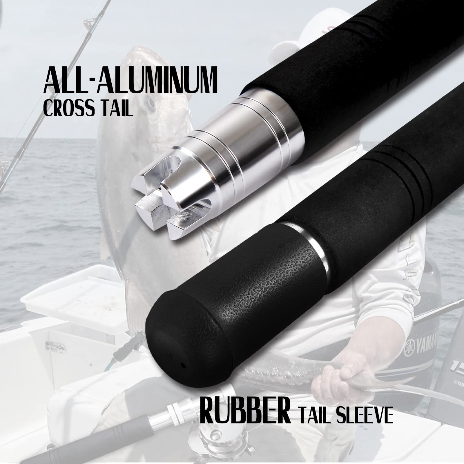 Fiblink Saltwater Offshore Heavy Trolling Fishing Rod Big Game Conventional B…