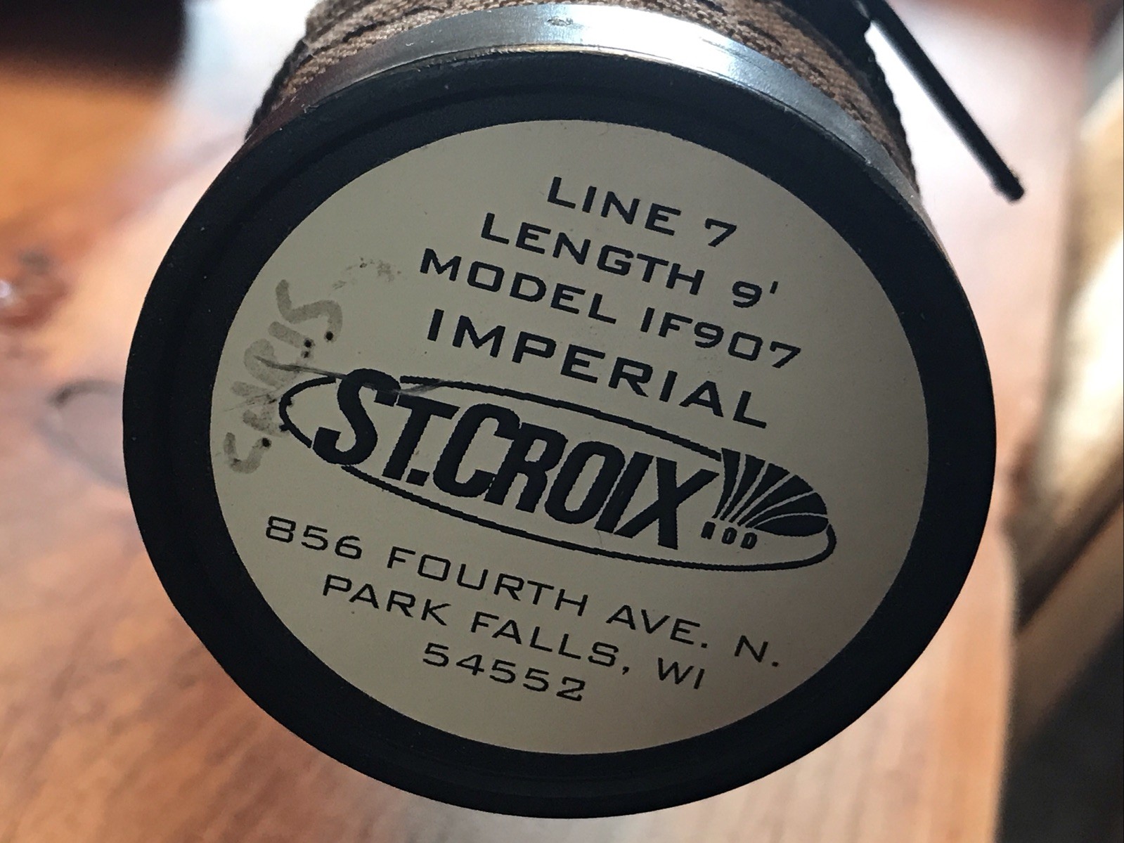 St. Croix Imperial IF907 9 Foot 7 Weight 2 Pc Fly Rod W/ Case VERY CLEAN