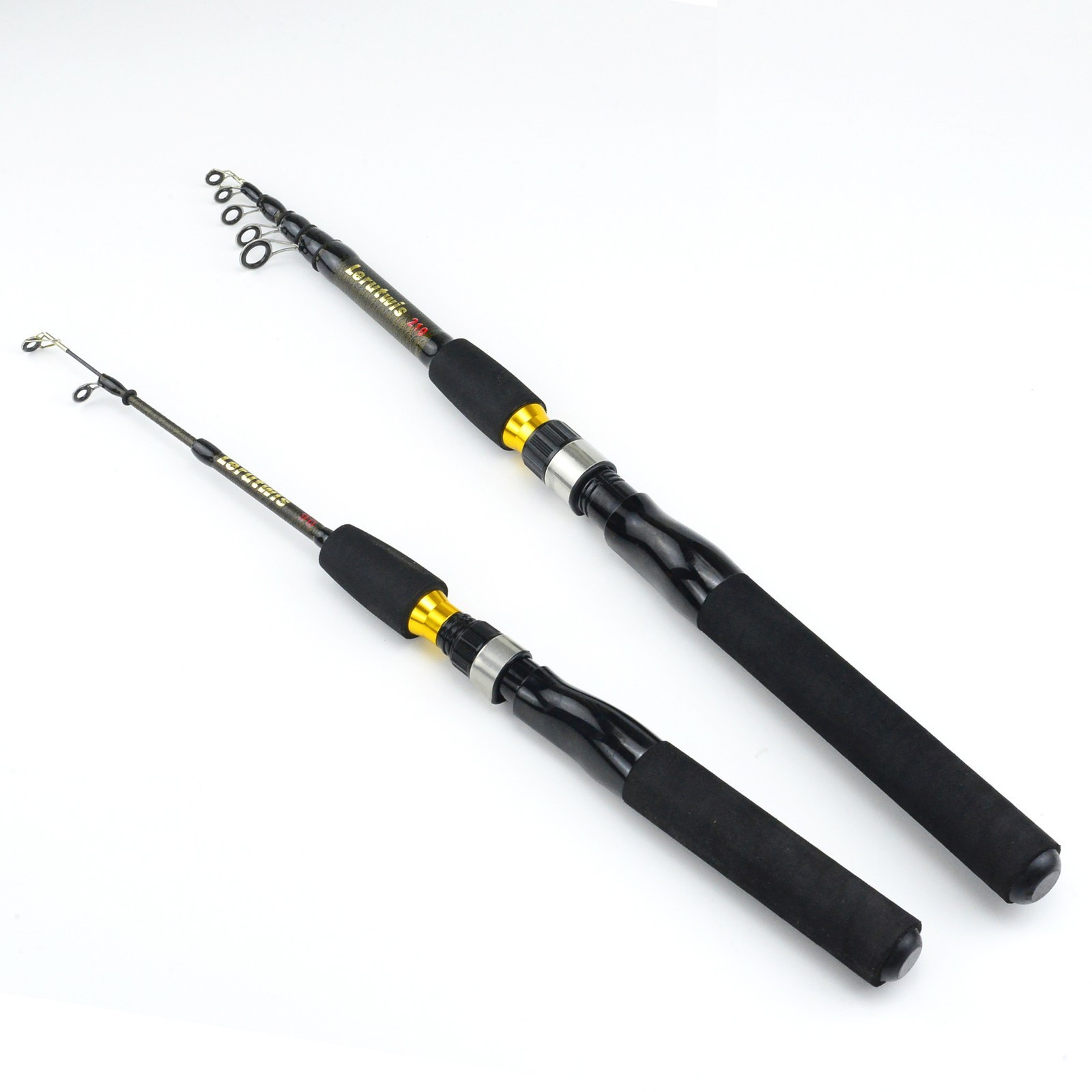 Carbon Fiber Telescopic Ice Fishing Rod Saltwater Portable Spinning Pole