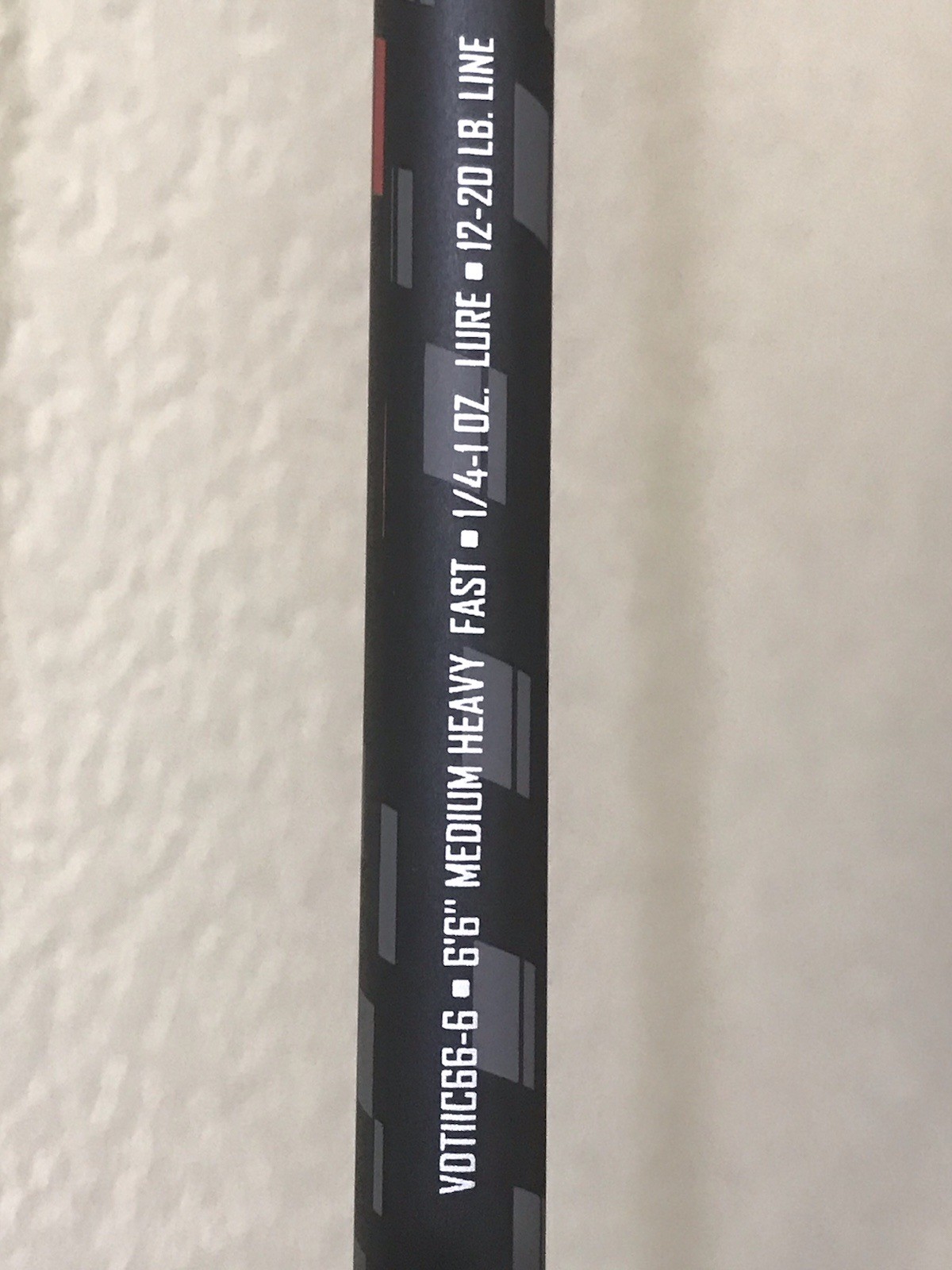 ABU GARCIA VENDETTA BAIT CASTING FISHING ROD VDTIIC66-6 6’6”FT 12-20 LB 1/4-1 OZ