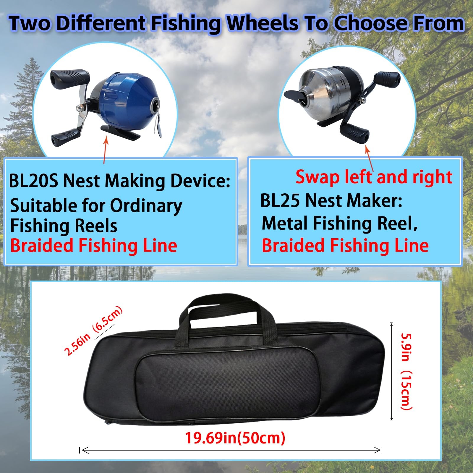 Kingkatch 2026 Upgraded Portable Fishing Catapult Rod Reel Durable Lightweight