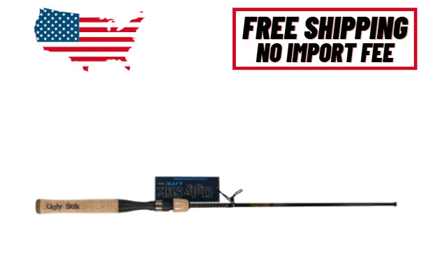 Ugly Stik LITE PRO Spinning Rod, 6’6″ Ultra Light Fishing Rod