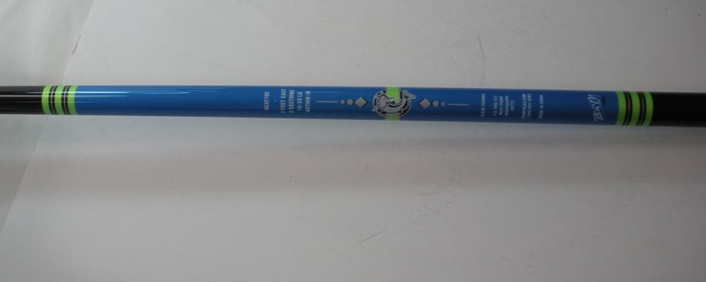 B n M SCATC70 Silver Cat Casting Rod 7 ft. 2 pc Medium ActionGlow Tip Cord Grip