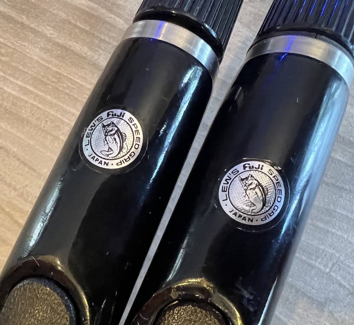 Lot of 2 Vtg Casting Fishing Rods Bass Pro Shops & Custom w/ Lews Fuji Speed Fit