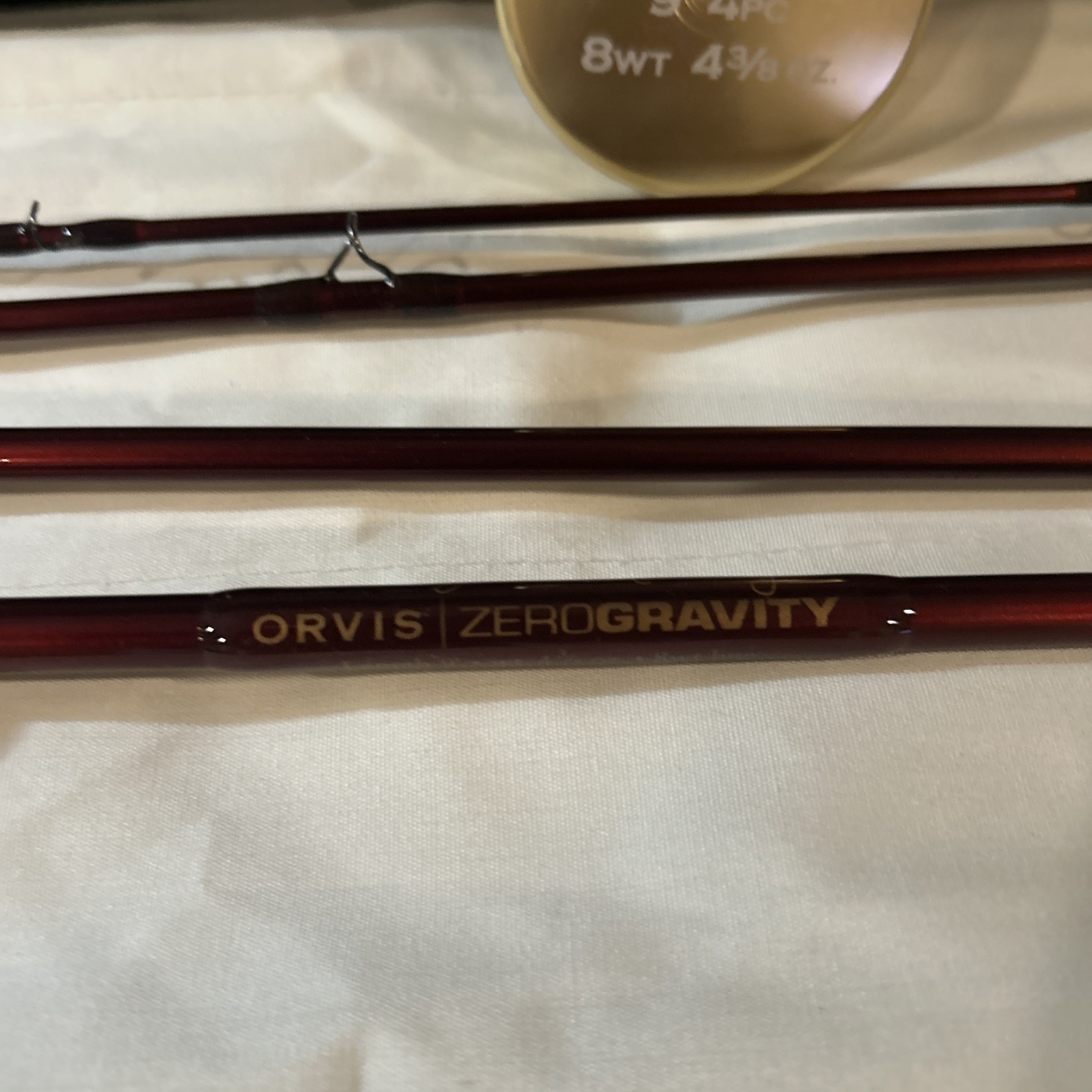 Orvis Zero Gravity Mid-Flex 7.5 9’ Wt 4.375 Oz. 8wt Line Fly Rod w/Tube & Sock