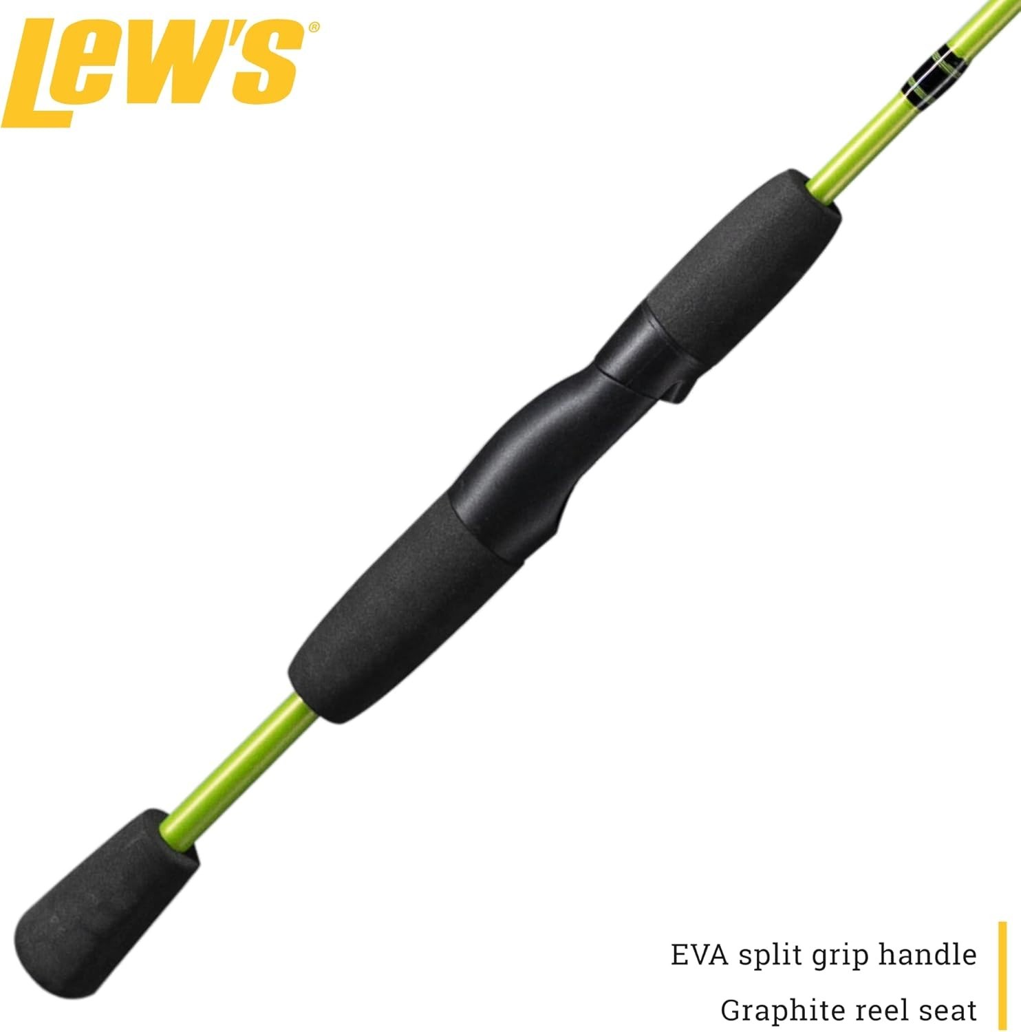 Crappie Thunder Spinning Fishing Rod, Light Power, Fast Action, 2-Piece Grap…