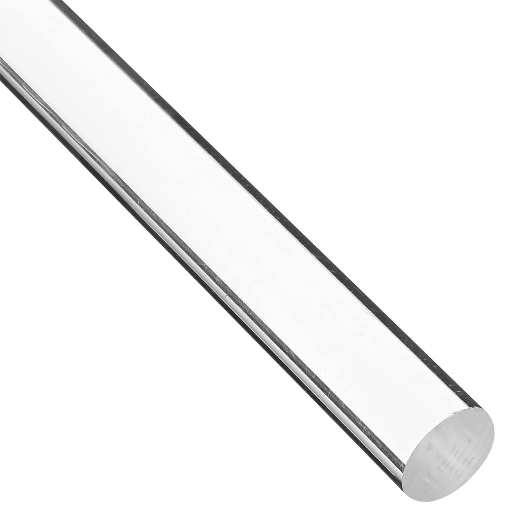 Clear Acrylic Lucite Dowel Rod 7/8 x 24 Inch For DIY Projects Arts Crafts