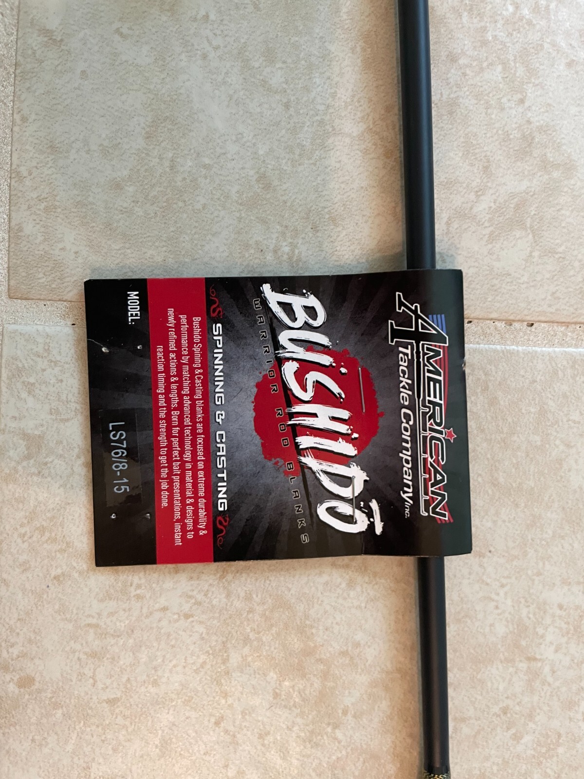 One of a Kind Custom Rod 7′ 6″ 8-15 MF with custom accents