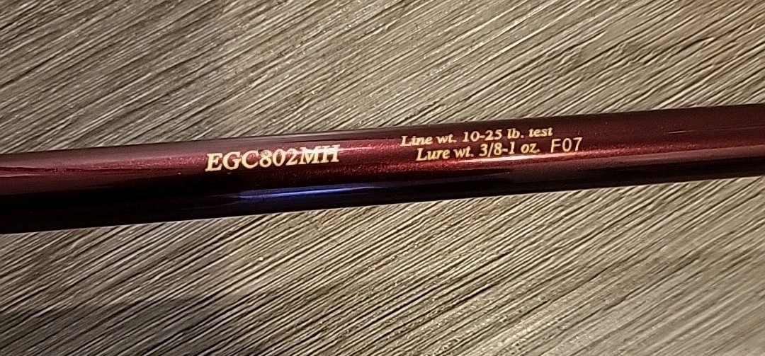 Cabela’s • E-Glass • EGC802MH • 8ft • 2Pc • Med-Hvy Duty • Fishing Rod • Exc!