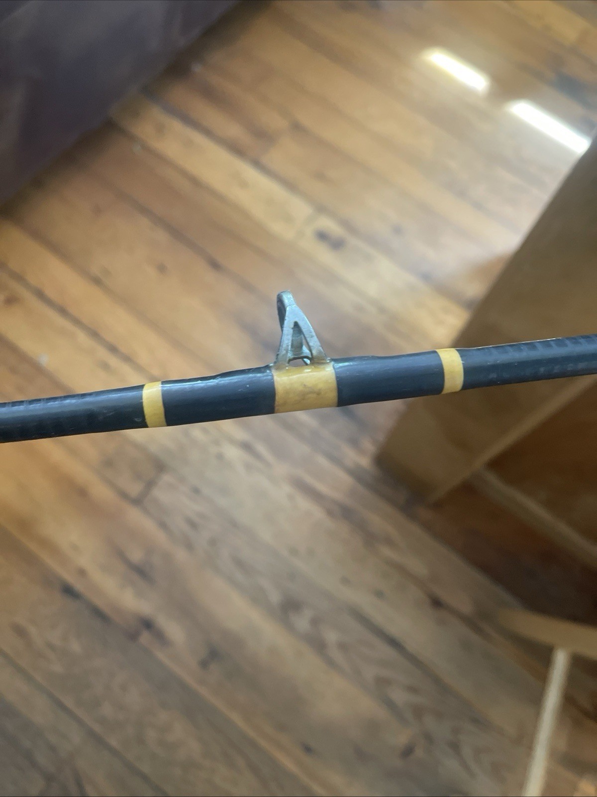 shakespeare ugly stick 7’8” cust Ybsalt H20 Heavy Fuji Reel Seat Vtg 7 Guide 1pc