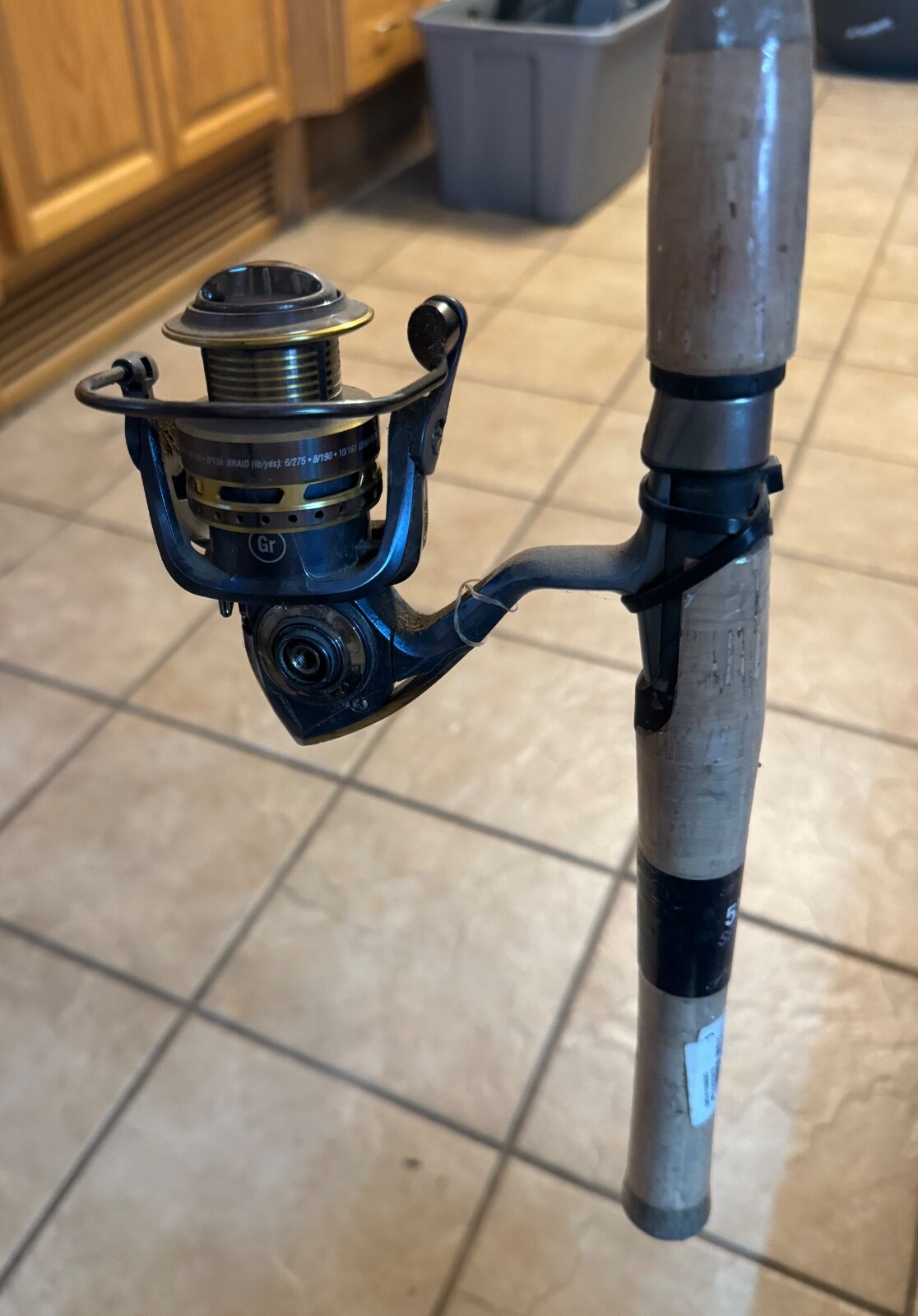 PFlueger President Pressp 30 Spinning Fishing Pole NO REEL HANDLE 58 Inch