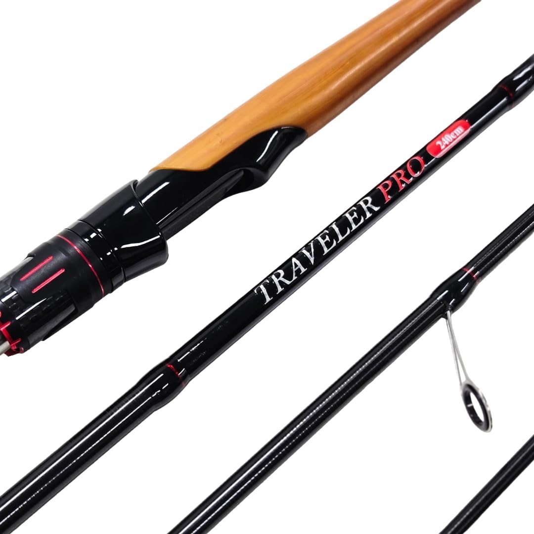 HungryFish Traveler Pro 5-Piece Travel High Carbon Fishing Rod 7’10” (240cm)