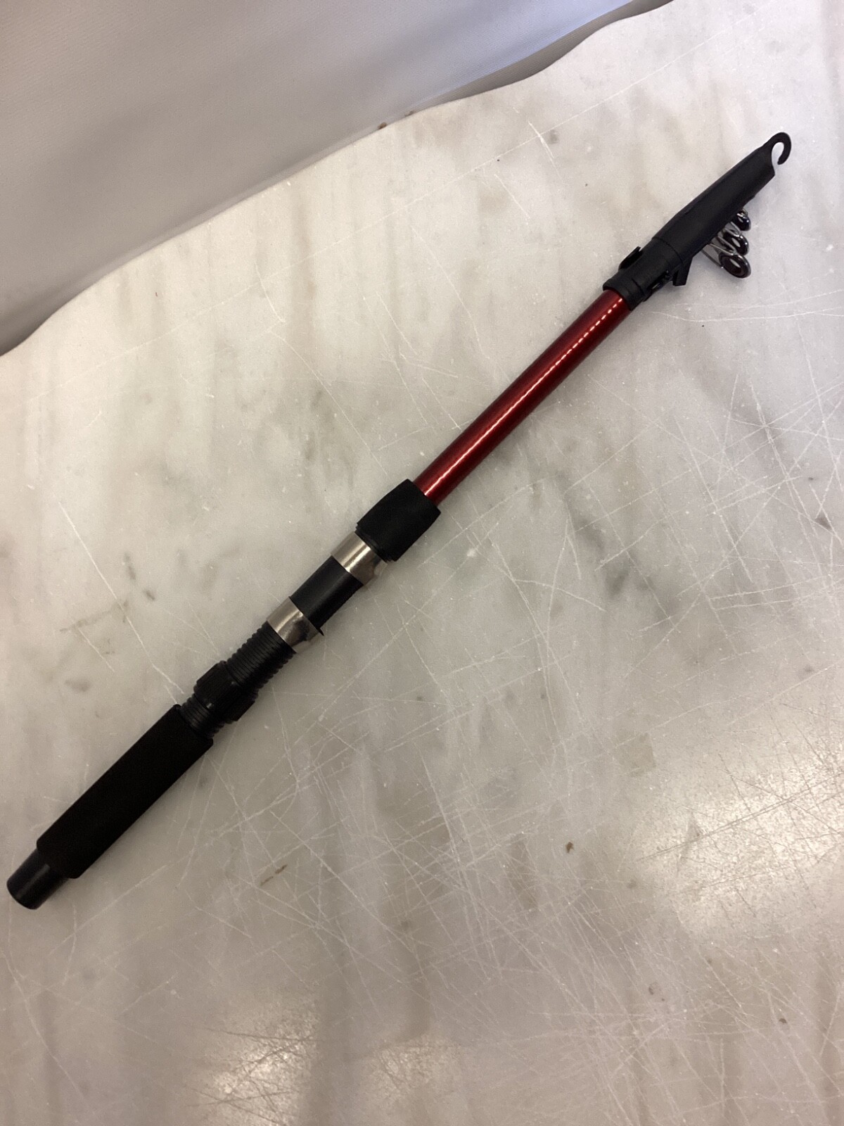 6 FT Telescopic Fishing Rod Portable Pole Red